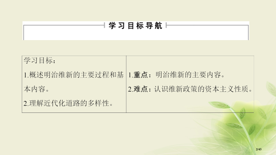 高中历史题八明治维新二明治维新的举措省公开课一等奖新名师优质课获奖PPT课件.pptx_第2页