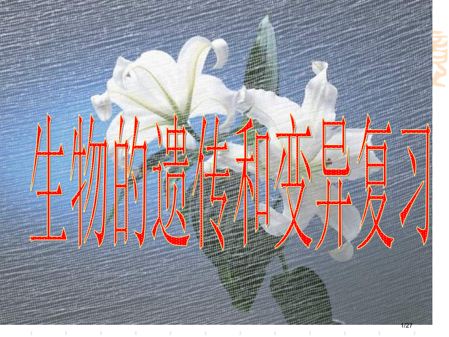 生物的遗传和变异复习-省公开课金奖全国赛课一等奖微课获奖PPT课件.pptx_第1页