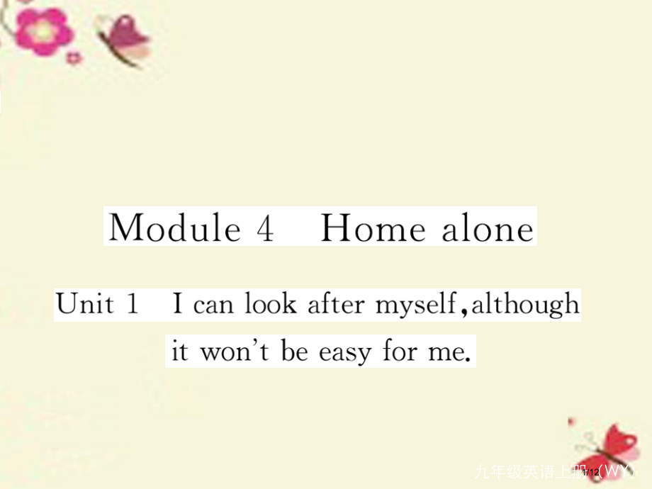 九年级英语上册-Module-4-Home-alone-Unit-1-I-can-look-afte.pptx_第1页