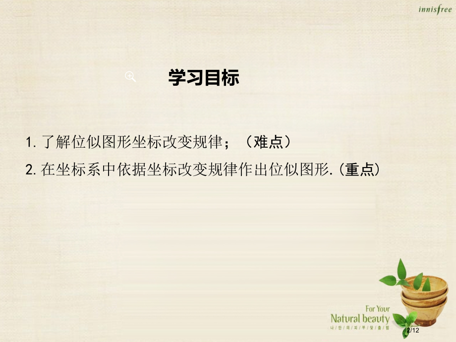 九年级数学上册22.4图形在平面直角坐标系中的位似变换第二课时PPT全国公开课一等奖百校联赛微课赛课.pptx_第2页