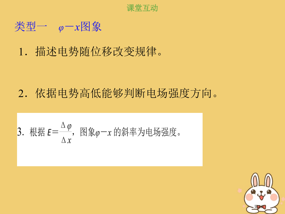 高考物理总复习静电场7-2-5电场中的三类图象省公开课一等奖百校联赛赛课微课获奖PPT课件.pptx_第2页