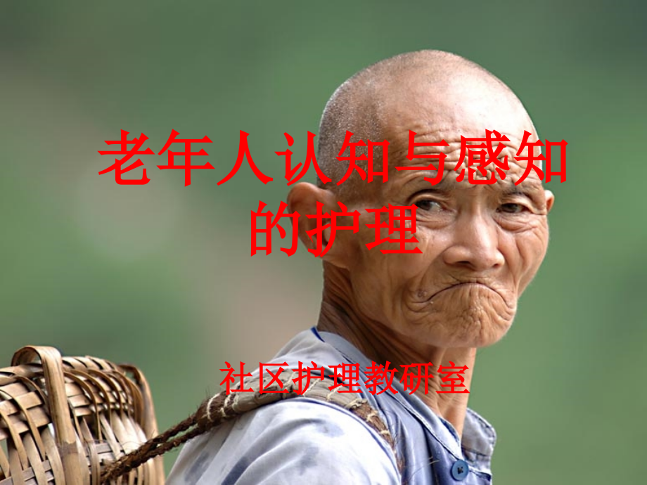 老年人认知与感知的护理.ppt_第1页