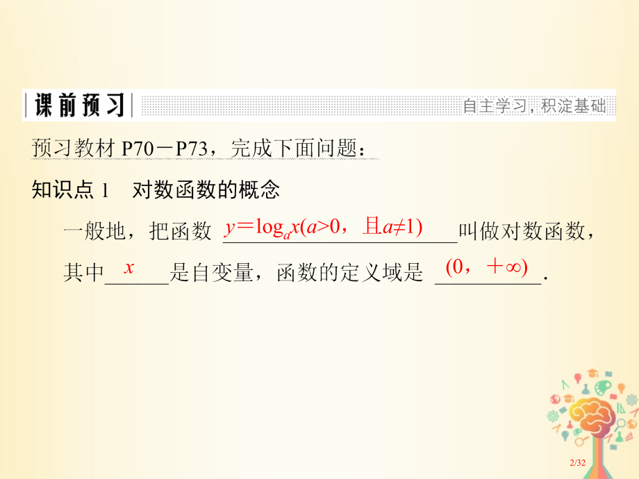 高中数学第二章基本初等函数Ⅰ2.2.2第一课时对数函数的图象及性质省公开课一等奖新名师优质课获奖PP.pptx_第2页