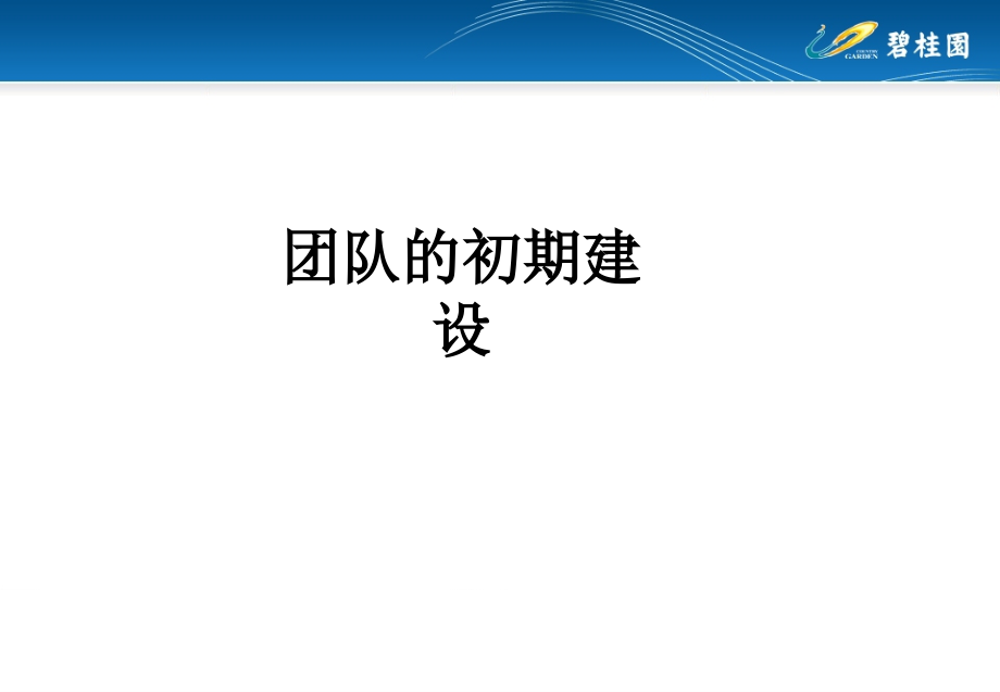 团队的初期建设.ppt_第1页