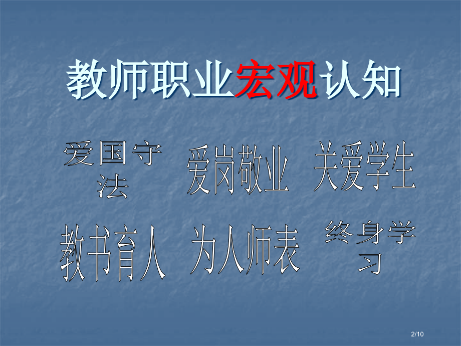 第一步教师职业认知省公开课金奖全国赛课一等奖微课获奖PPT课件.pptx_第2页