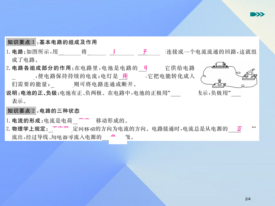 九年级物理全册第14章了解电路第2节让电灯发光知识点全国公开课一等奖百校联赛微课赛课特等奖PPT课件.pptx_第2页