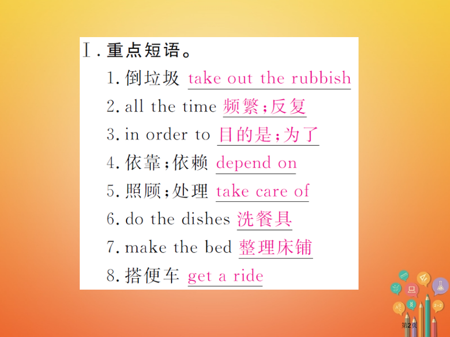 八年级英语下册-Unit-3-Could-you-please-clean-your-room复习归.pptx_第2页