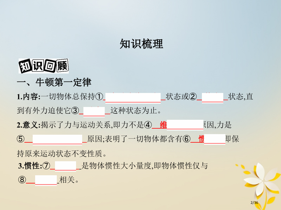 高考物理复习第三章牛顿运动定律第1讲牛顿运动定律的理解市赛课公开课一等奖省名师优质课获奖PPT课件.pptx_第2页