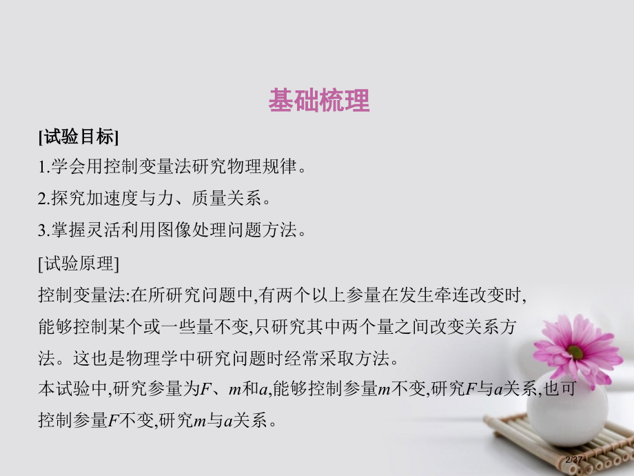高考物理复习实验验证牛顿第二定律市赛课公开课一等奖省名师优质课获奖PPT课件.pptx_第2页