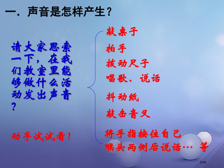 八年级物理上册2.1我们怎样听见声音省公开课一等奖新名师优质课获奖PPT课件.pptx_第2页