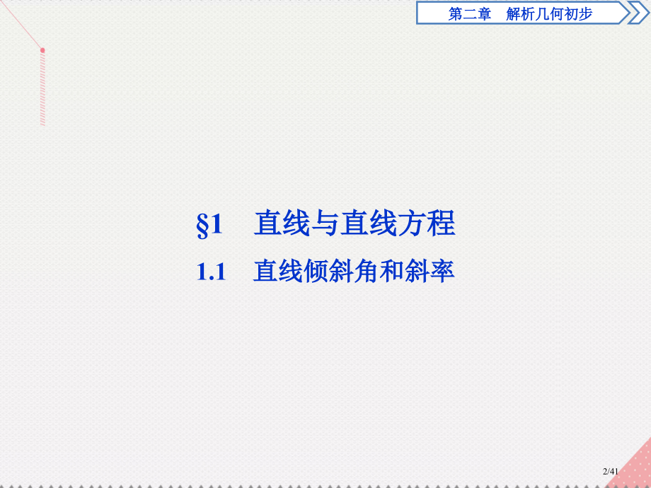 高中数学2.1.1直线的倾斜角和斜率省公开课一等奖新名师优质课获奖PPT课件.pptx_第2页