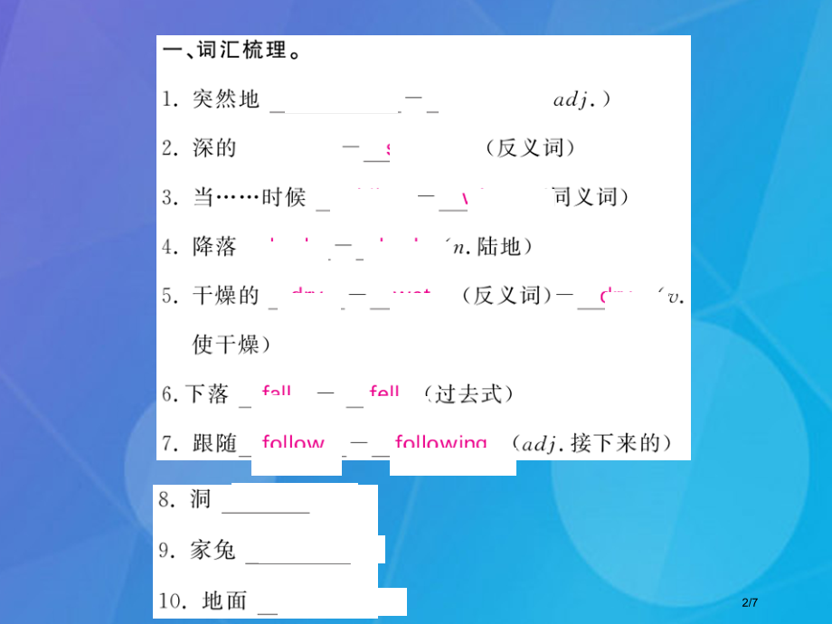 八年级英语上册-Module-7-A-famous-story基础梳理全国公开课一等奖百校联赛微课赛.pptx_第2页