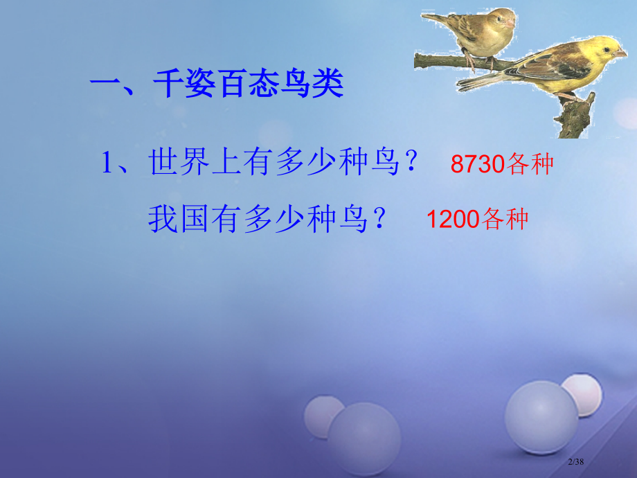 七年级生物下册第五单元第12章空中的生物第1节鸟类省公开课一等奖新名师优质课获奖PPT课件.pptx_第2页