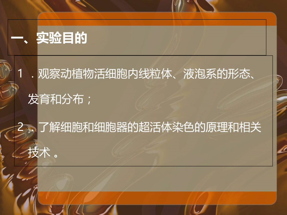 实验二-线粒体和液泡系的超活体染色.ppt_第1页