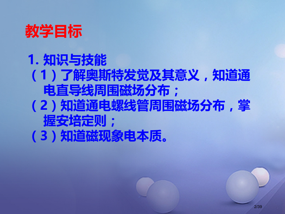 九年级物理上册7.2电流的磁场教案省公开课一等奖新名师优质课获奖PPT课件.pptx_第2页