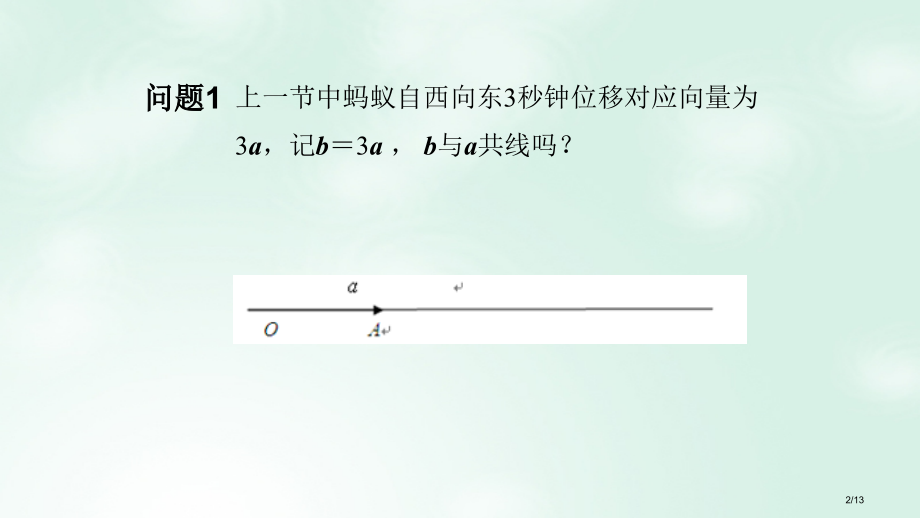 高中数学第二章平面向量2.2.4向量共线定理全国公开课一等奖百校联赛微课赛课特等奖PPT课件.pptx_第2页