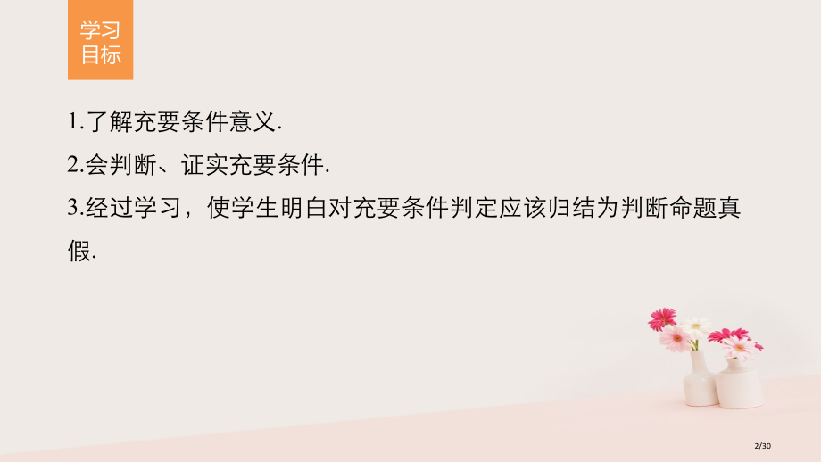 高中数学第1章常用逻辑用语1.1.2第二课时充要条件省公开课一等奖新名师优质课获奖PPT课件.pptx_第2页
