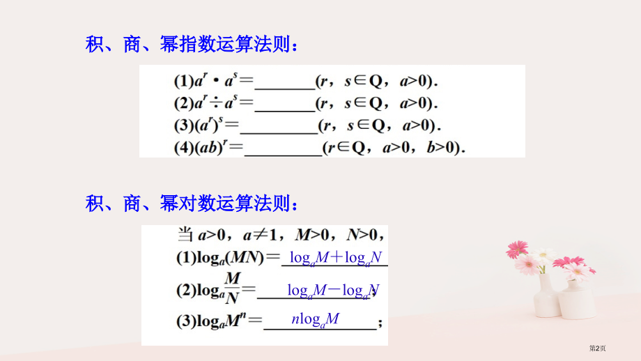 高考数学25个必考点专题01指对数的运算材料省公开课一等奖百校联赛赛课微课获奖PPT课件.pptx_第2页