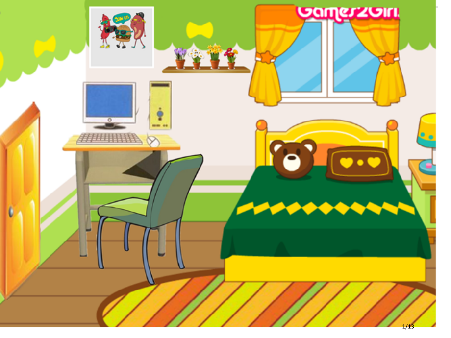 小学生卧室物品单词以及句型有图省公开课一等奖全国示范课微课金奖PPT课件.pptx_第1页