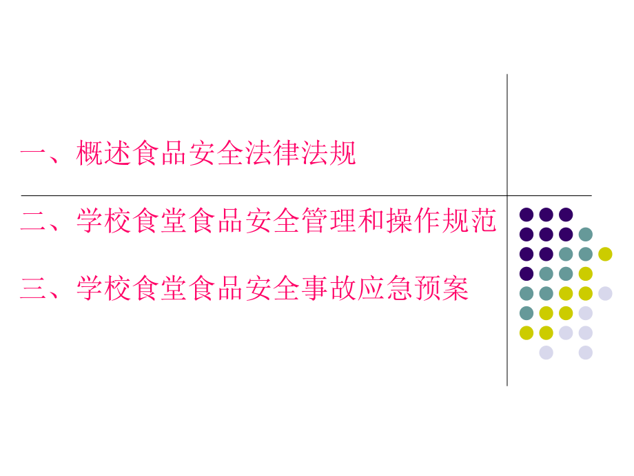 学校食堂食品安全及管理操作规范.ppt_第1页