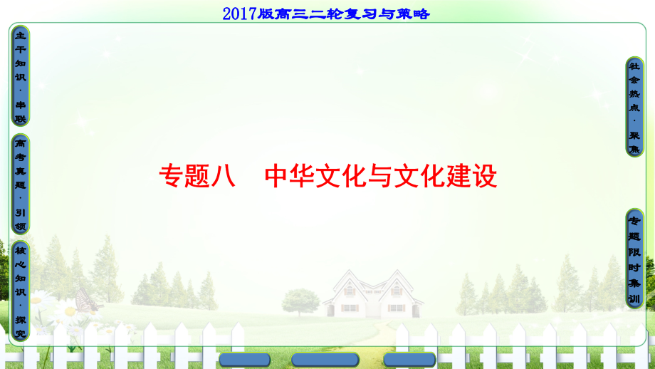 版-第1部分-专题8-中华文化与文化建设.ppt_第1页