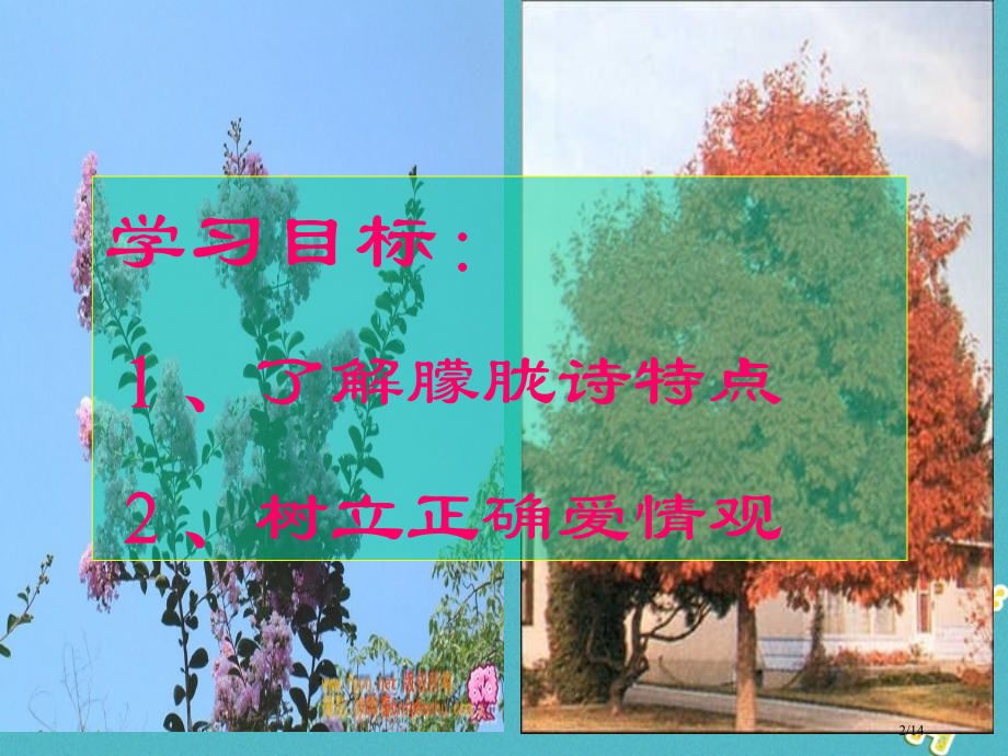 九年级语文上册致橡树省公开课一等奖新名师优质课获奖PPT课件.pptx_第2页