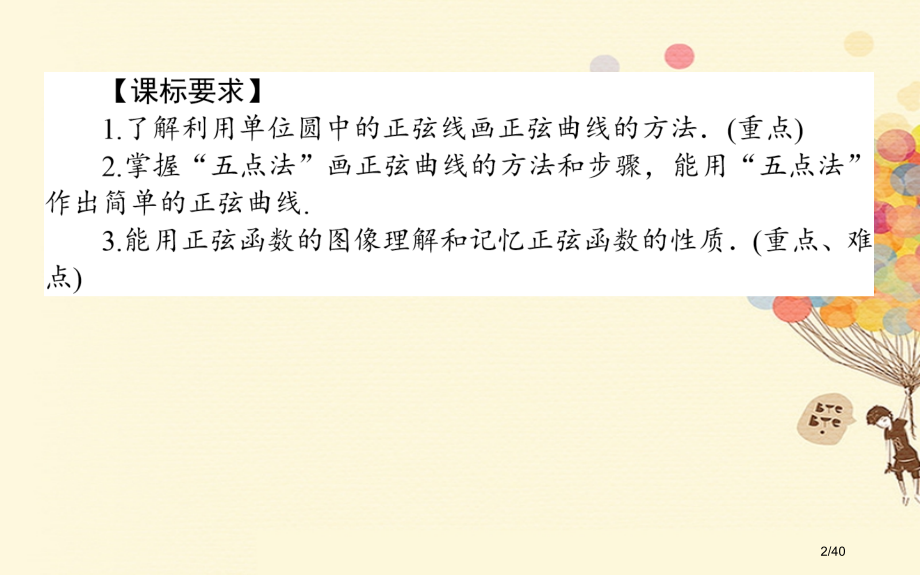 高中数学第一章三角函数1.5正弦函数的性质与图像省公开课一等奖新名师优质课获奖PPT课件.pptx_第2页
