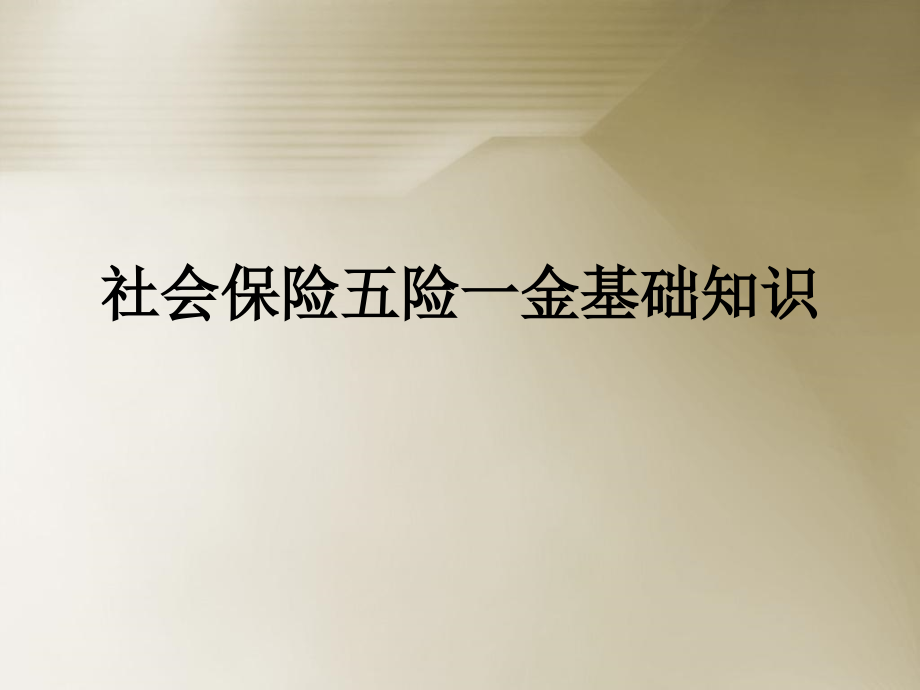 社会保险五险一金基础知识.ppt_第1页