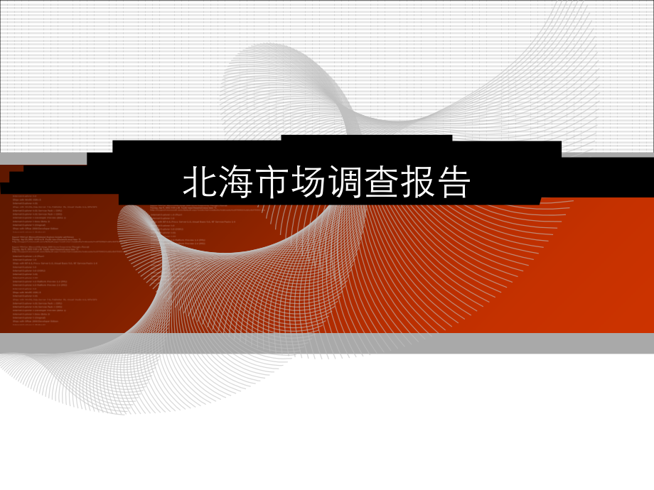 北海市场调查报告.ppt_第1页