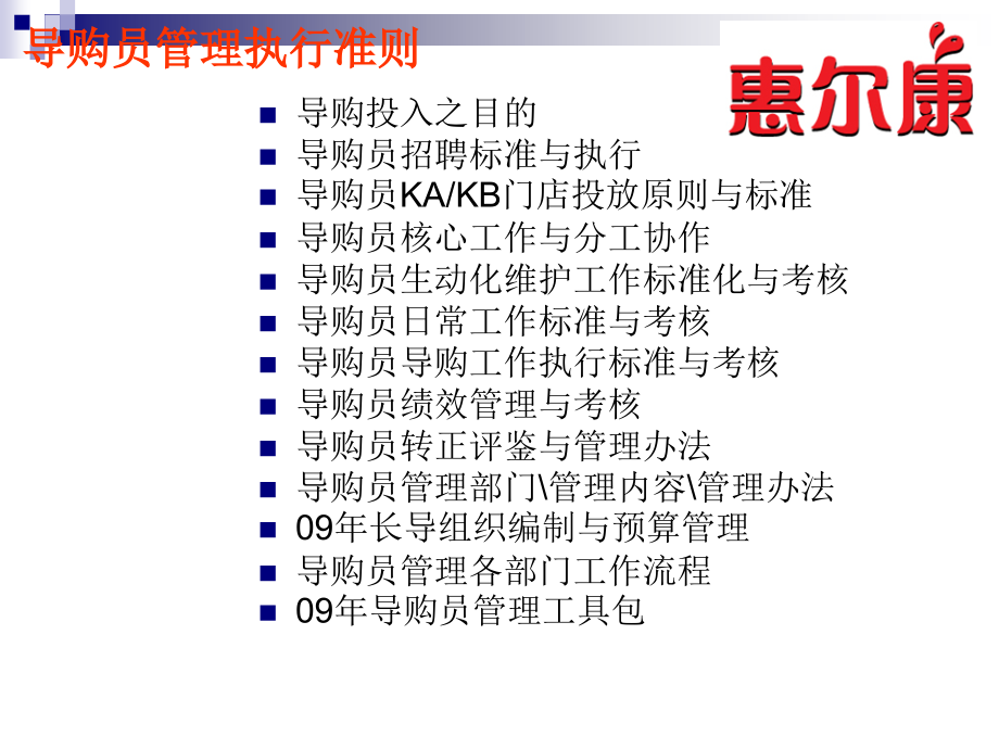 惠尔康导购员管理执行准则.ppt_第2页