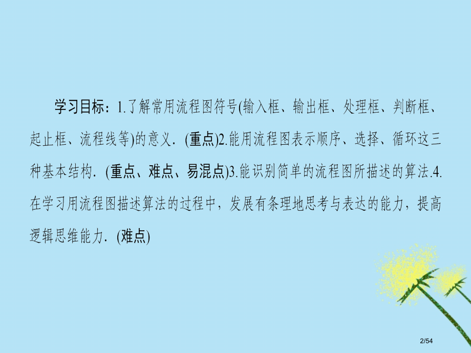 高中数学第1章算法初步1.2流程图省公开课一等奖新名师优质课获奖PPT课件.pptx_第2页