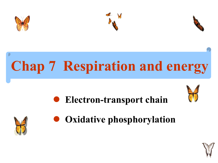 生物化学chap7respirationandenergy.ppt_第1页