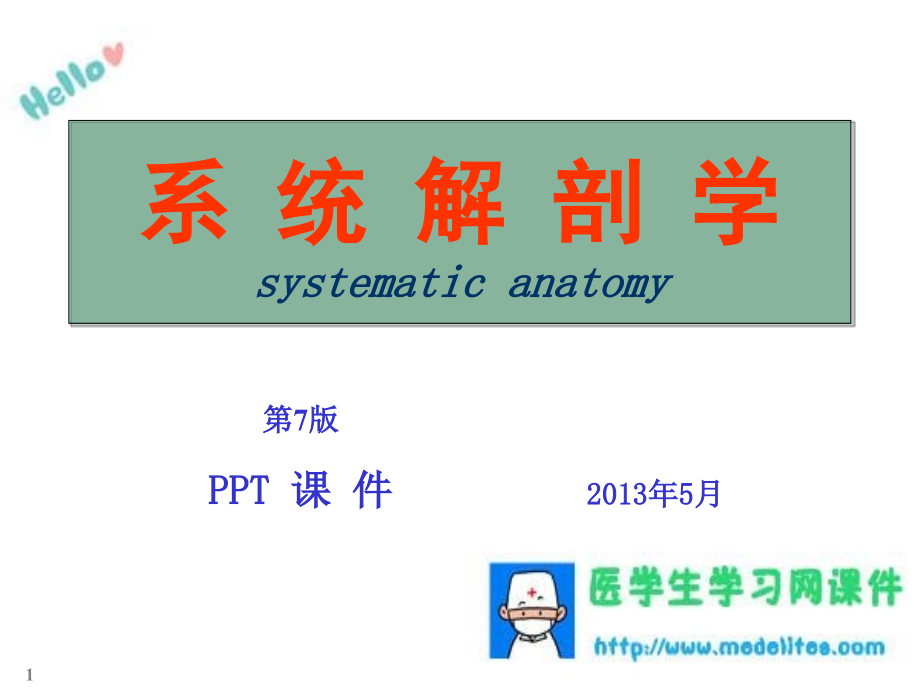 系统解剖学绪论和第一章骨学.ppt_第1页