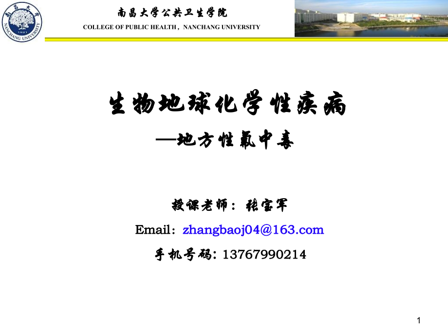环境医学地方性氟中毒.ppt_第1页