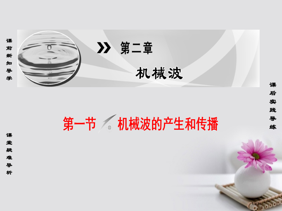 高中物理第2章机械波第1节机械波的产生和传播省公开课一等奖新名师优质课获奖PPT课件.pptx_第1页