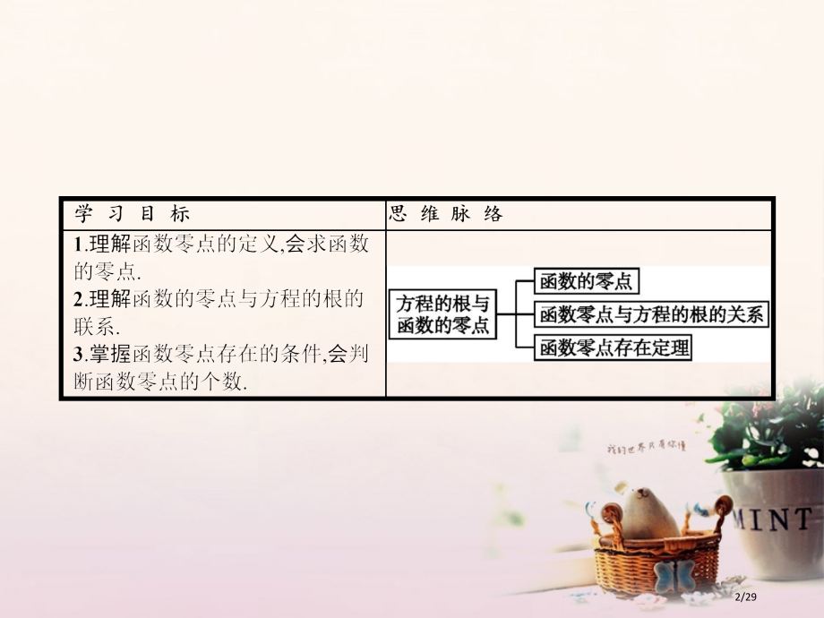 高中数学第三章函数的应用3.1.1方程的根与函数的零点省公开课一等奖新名师优质课获奖PPT课件.pptx_第2页