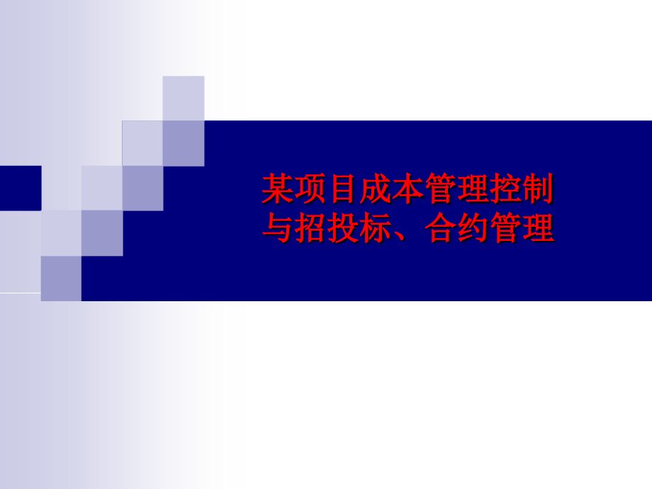地产精细化成本控制与招投标合约管理400页.ppt_第1页