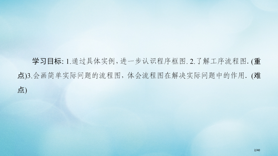 高中数学第4章框图4.1流程图省公开课一等奖新名师优质课获奖PPT课件.pptx_第2页