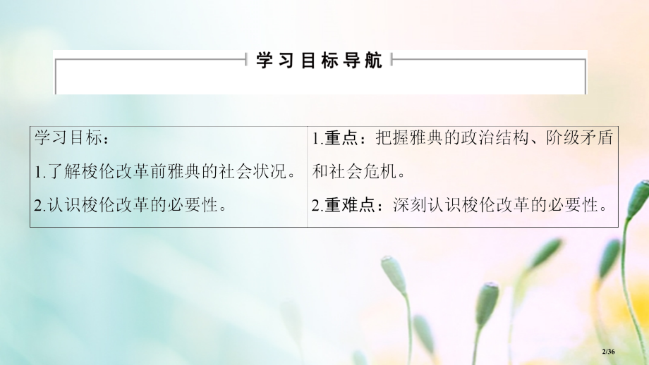 高中历史专题1梭伦改革一雅典往何处去省公开课一等奖新名师优质课获奖PPT课件.pptx_第2页
