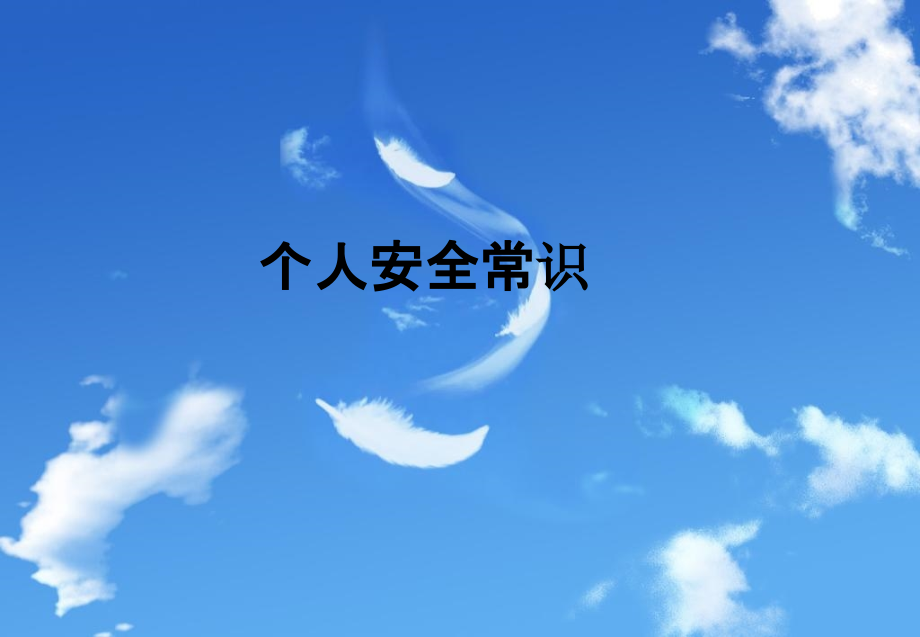 个人安全常识.ppt_第1页