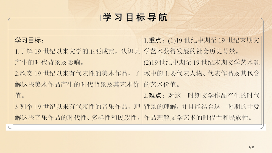 高中历史专题819世纪以来的文学艺术2碰撞与冲突省公开课一等奖新名师优质课获奖PPT课件.pptx_第2页