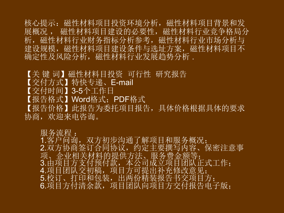 磁性材料项目可行性.ppt_第2页