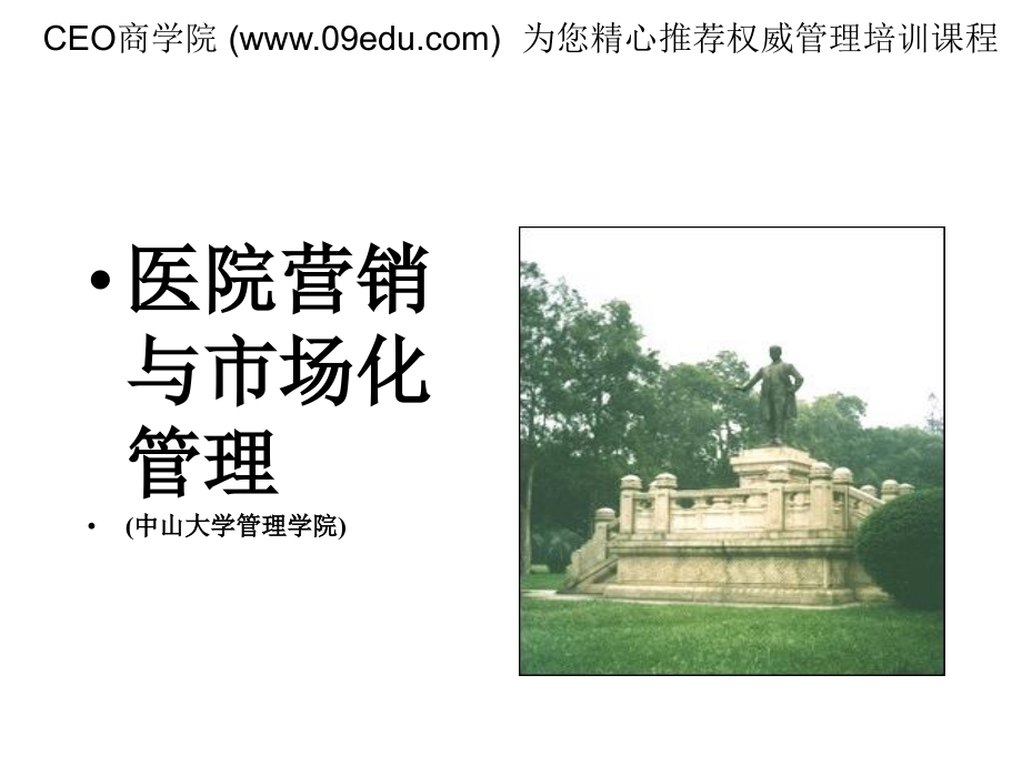 医院营销与市场化管理(28页).ppt_第1页