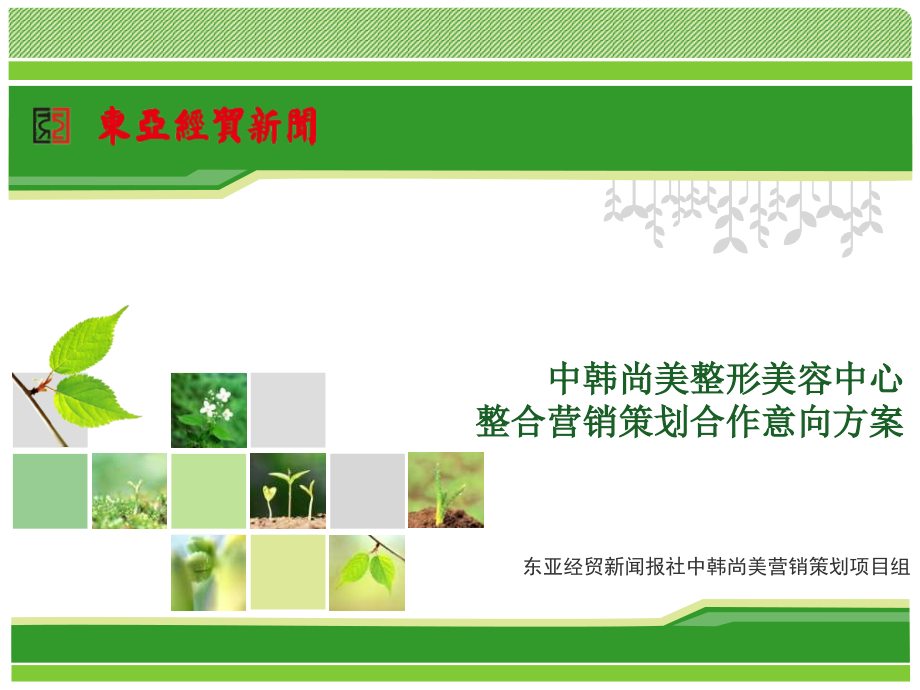 中韩尚美整形美容中心整合营销策划合作意向方案.ppt_第1页