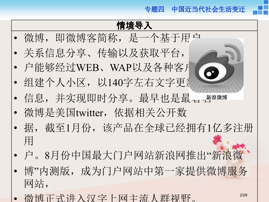 高中历史专题四中国近现代社会生活的变迁三大众传播媒介的更新省公开课一等奖新名师优质课获奖PPT课件.pptx_第2页