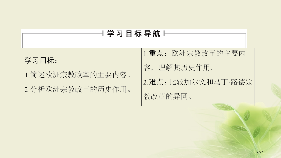 高中历史第五章欧洲宗教改革3欧洲宗教改革的发展省公开课一等奖新名师优质课获奖PPT课件.pptx_第2页