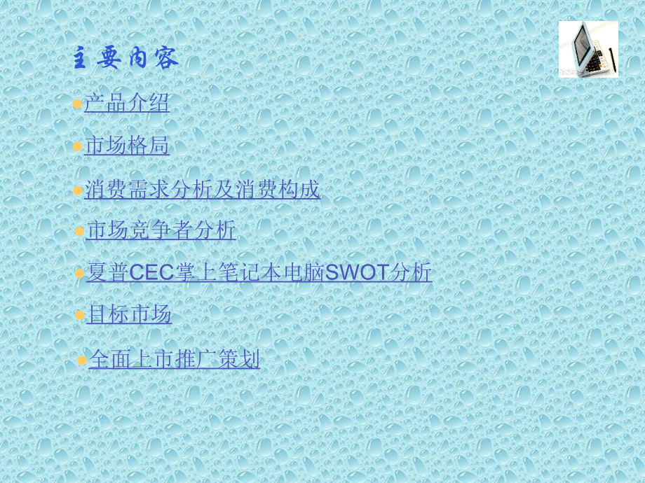 夏普CEC掌上笔记本电脑市场推广策划.ppt_第2页