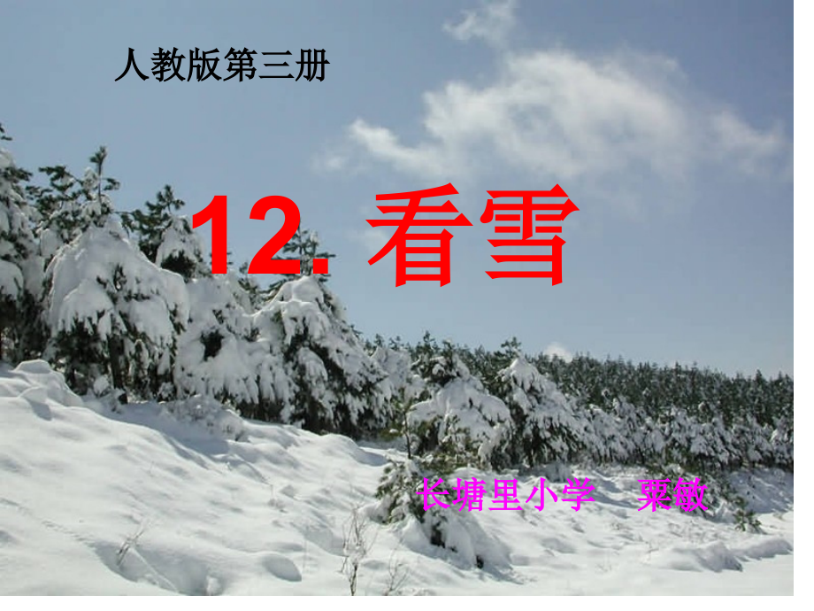 看雪市公开课一等奖市赛课金奖课件.pptx_第1页