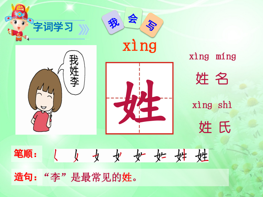 部编版一年级下册语文识字2《姓氏歌》.ppt_第2页