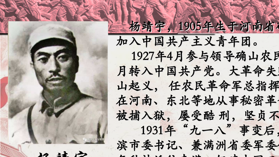 杨靖宇专题知识专业知识讲座.ppt_第1页
